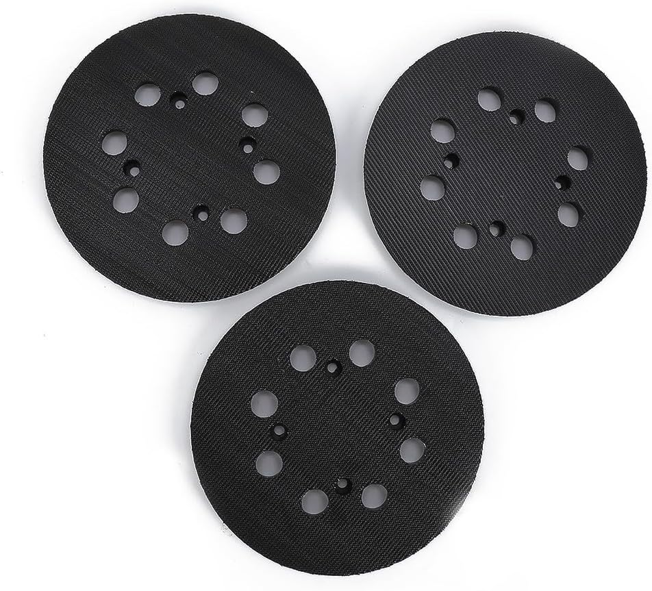 Inch 125mm 8-Hole Backing Pad for Random Orbital Sanders – Plastic & PU Foam Replacement Pad Compatible with DWE6423, DWE6421, DCW210B