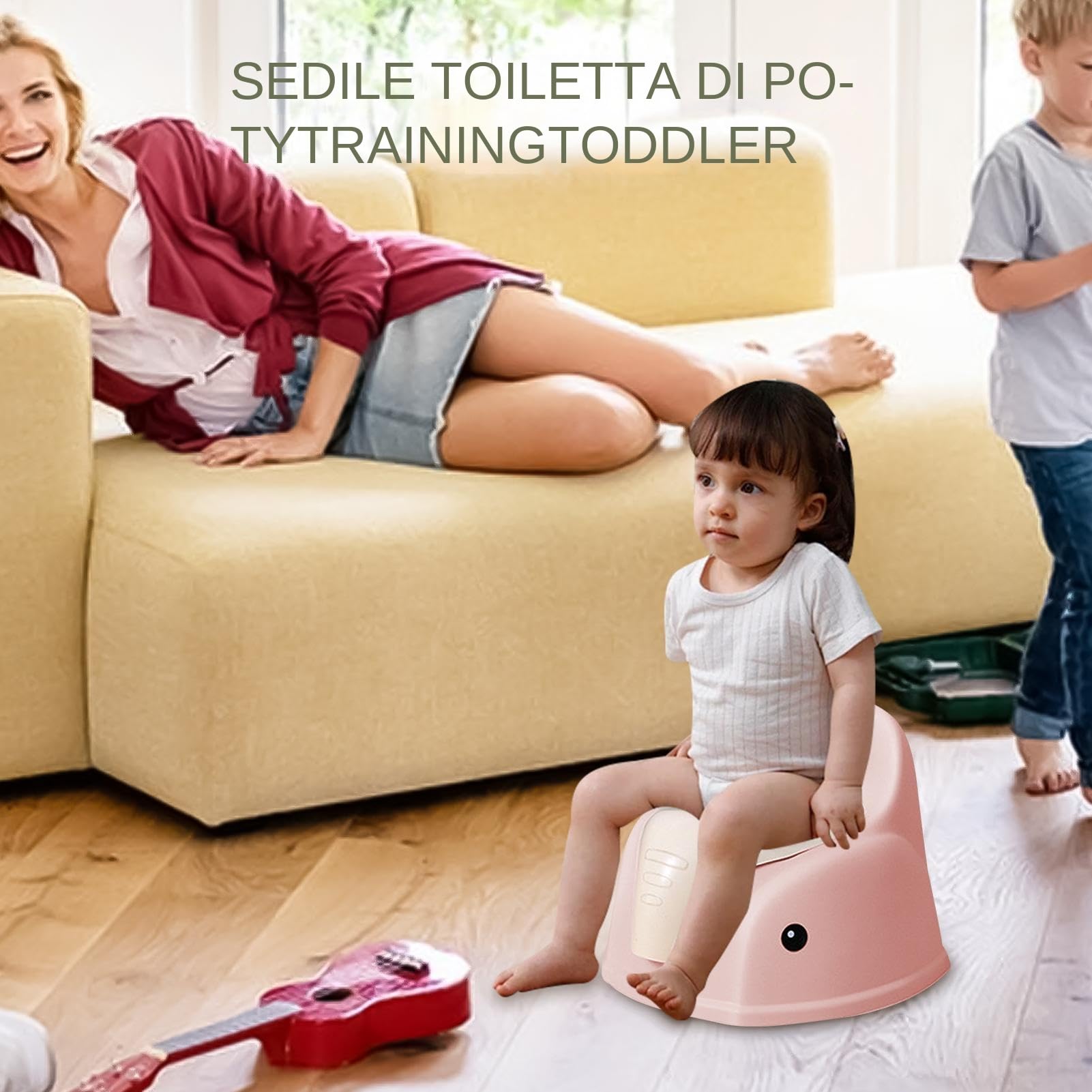 Toilette per l'addestramento al vasino, sedile vasino per bambini Vasino | Sedile WC a forma di elefante per vasino antispruzzo per bambini, ragazzi e ragazze