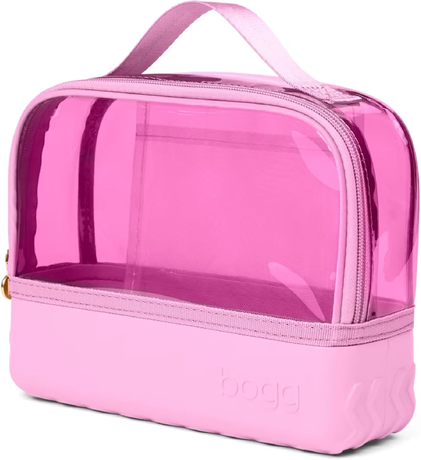 BOGG BAG Boggs n Ends Travel Organizer Pouch – 9” x 3” x 7” – Durable, Washable, Tip-proof – Compact Cosmetics Case (Pink Taffy)