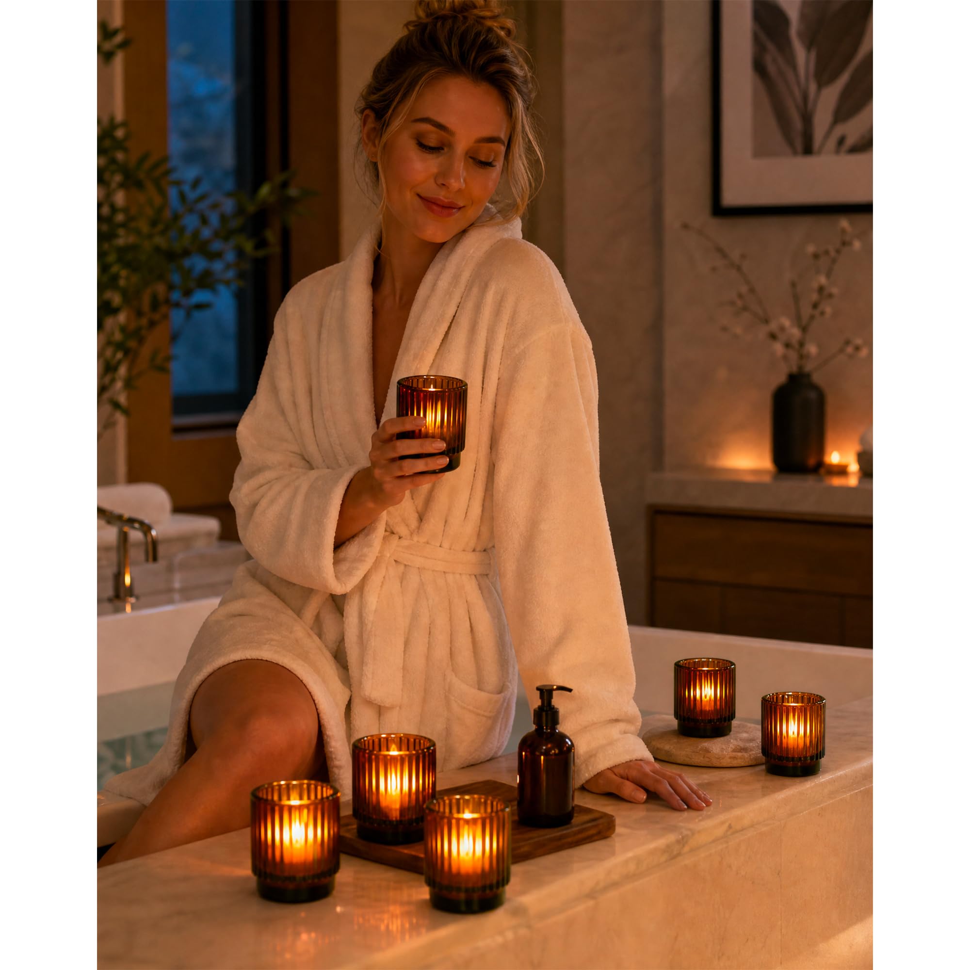 Set di 6 lumini a LED senza fiamma