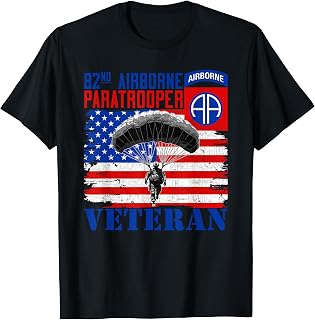 82nd Airborne Division Paratrooper Veteran Fort Bragg Gifts T-Shirt