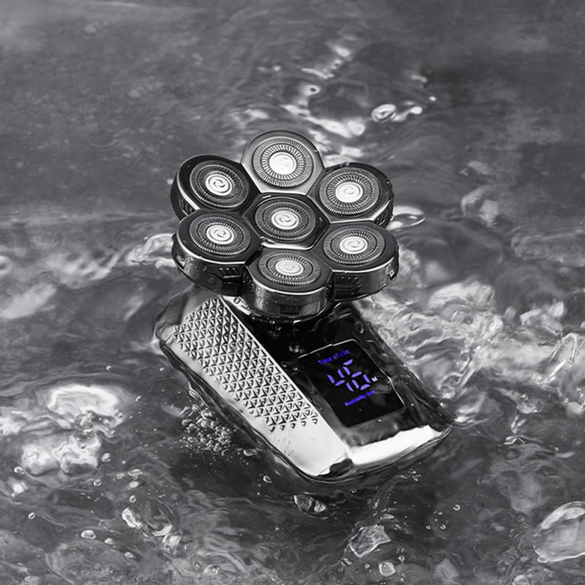 Rasoir Électrique pour Hommes à Sept Têtes, Rechargeable USB 8w