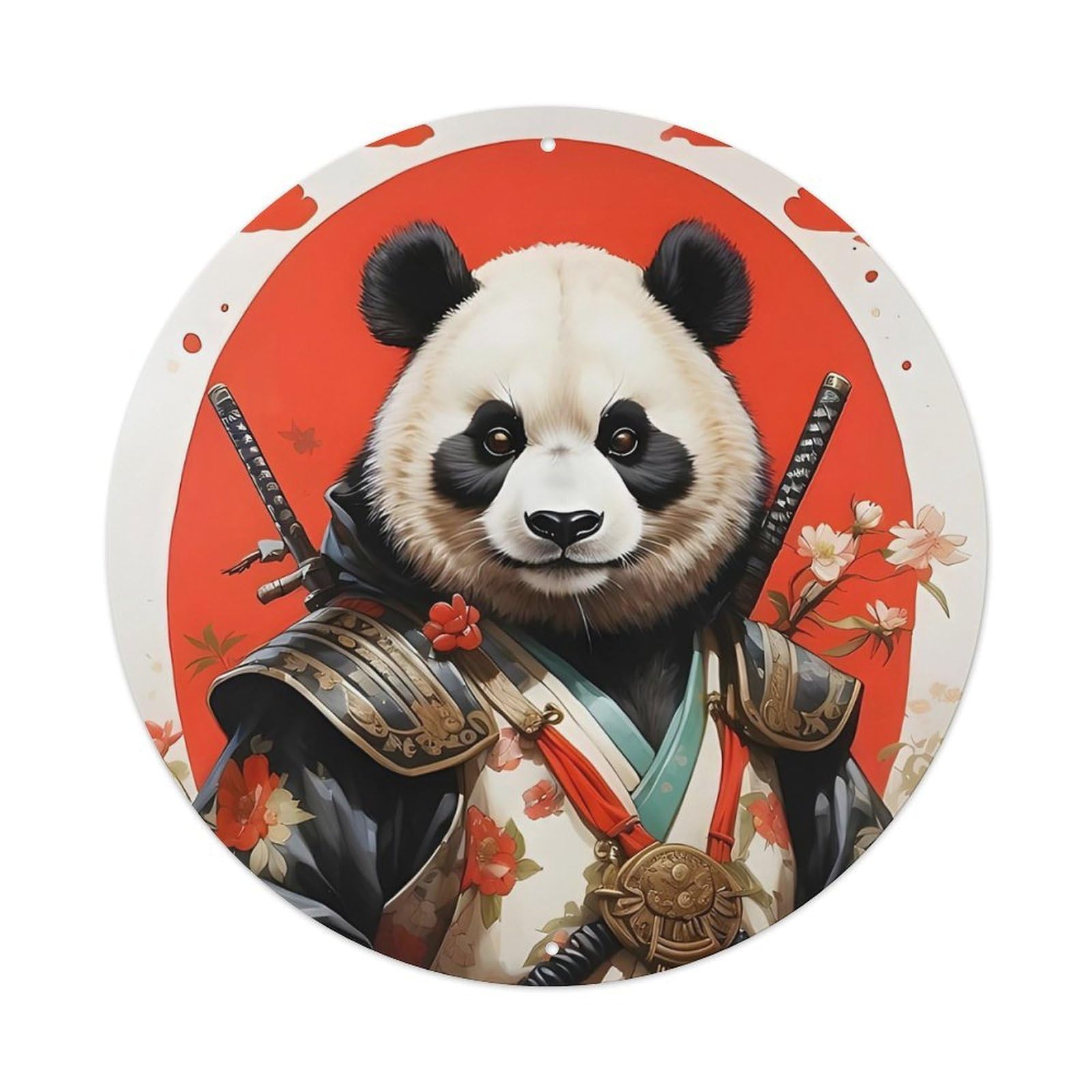 Animal Warrior Panda Dream Metal Tin Sign