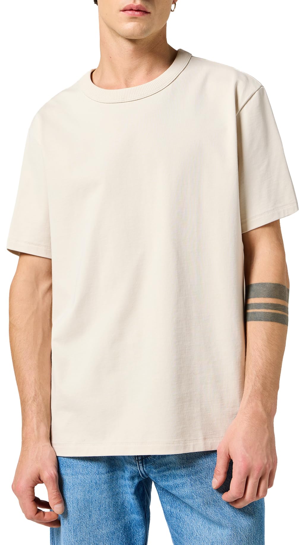 Wrangler Men's Ss Solid Tee T-Shirt, Vintage White, XL