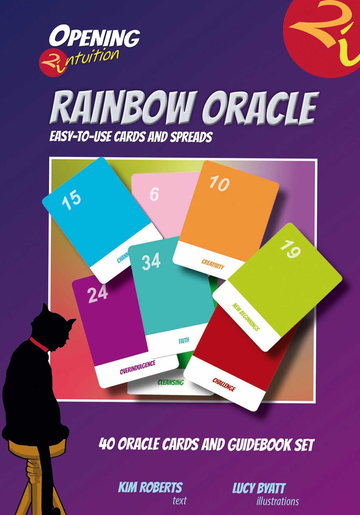 Opening2Intuition Rainbow Oracle: 40 Oracle Cards and Guidebook Set