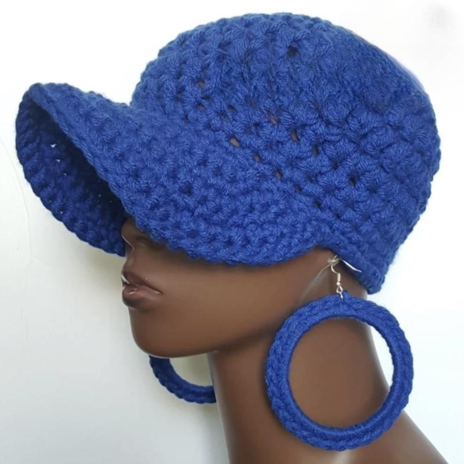 Berretto da Baseball Unisex Design all ' Uncinetto Cappello Traspirante e Resistente per la Estate Cappello da Ciclismo con Visiera Regolabile per Adulti all ' Aperto Cappelli per da