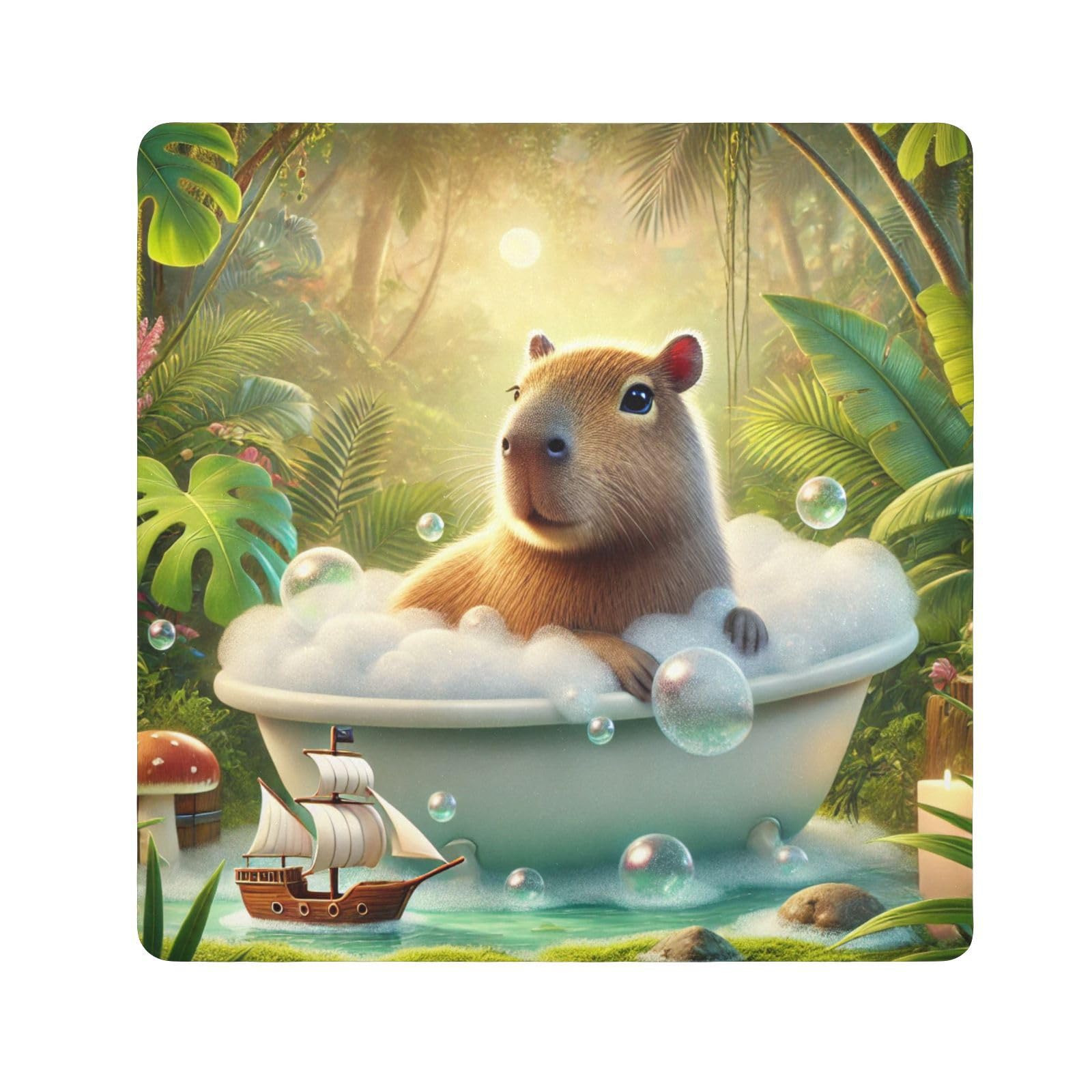 Joko Ivery Capybara Bathtub Bubbles Camera Lens Wrap 21.7