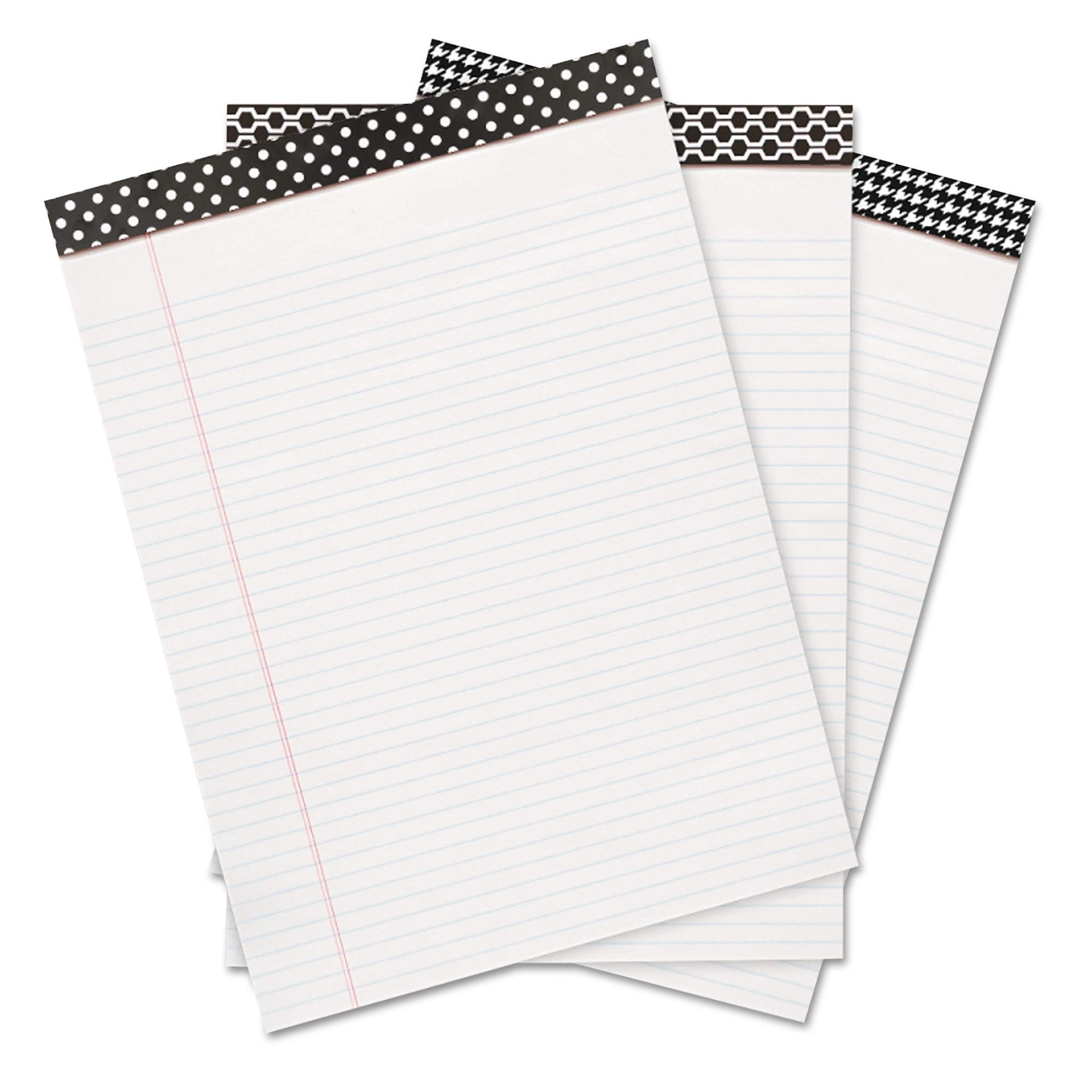 Universal 35898 Fashion - Blocco per scrittura stretto, 15,5 x 20,5 cm, 50 fogli/pad, 6 blocchetti