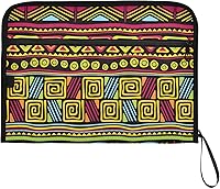 Vista 7 de African Ornament Expanding File Folder for Documents A4 Letter Size Accordion File Organizer with Tabs 13 Pockets for Receipt Desk School Bookbag