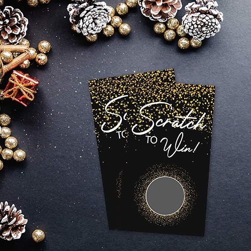 Miniatura 8 de 50 tarjetas de regalo en blanco para raspar para restaurantes de pequeñas empresas, spa, belleza, peluquería, Navidad, cumpleaños, vacaciones, boda,