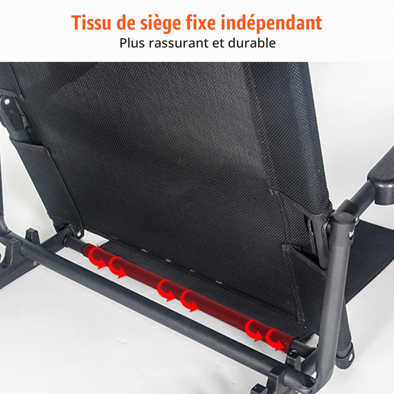 Support dorsal réglable (40 à 90 °), tapis de plage pliable avec dossier, dossier de lit réglable, pour s'asseoir dans le lit, les sièges de stade, les chaises de plage, les chaises de camping