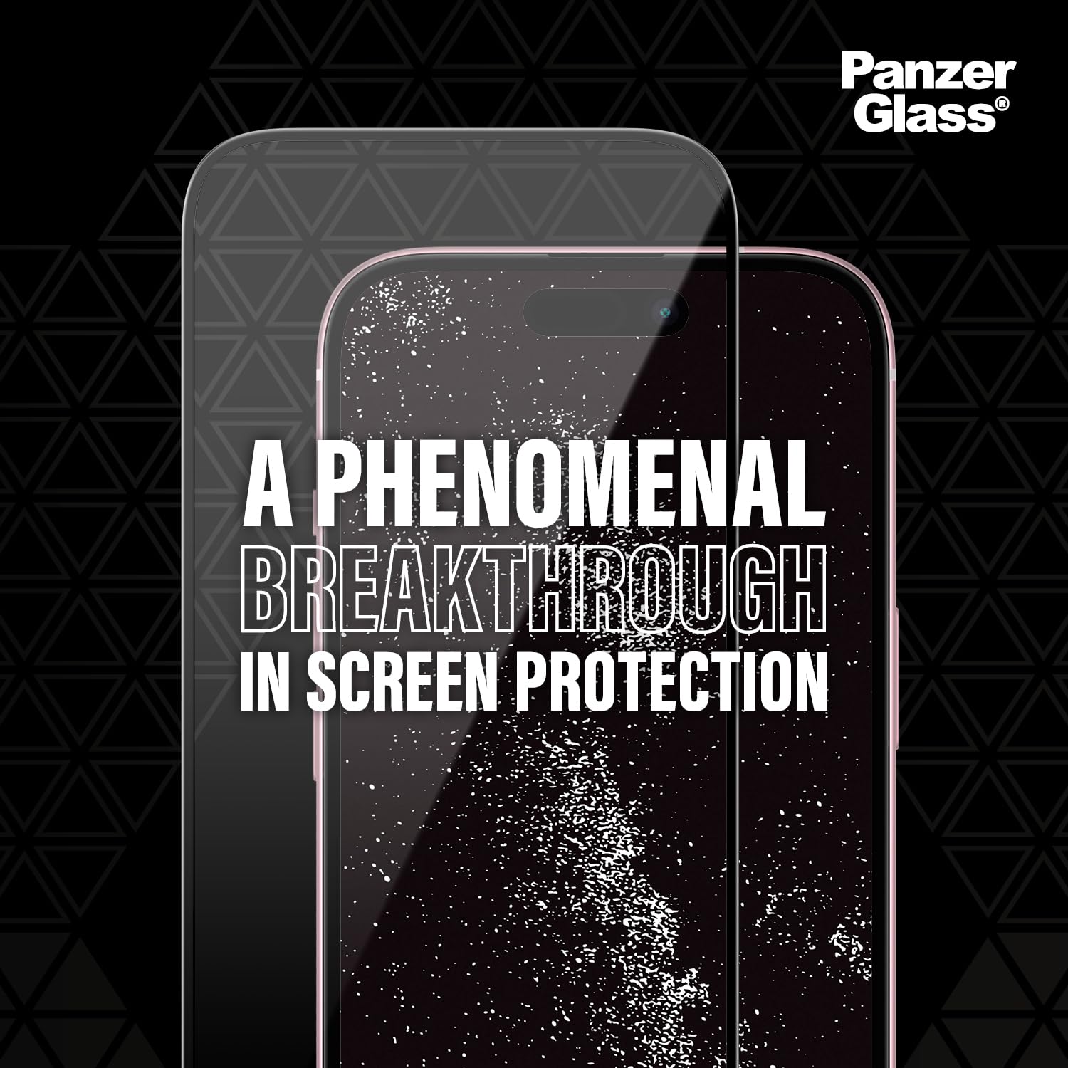 PanzerGlass™ Protezione dello schermo in vetro ceramica - Protezione dello schermo 5 volte più resistente, vetro Ohara con resistenza astronomica, facile installazione (I Phone15)