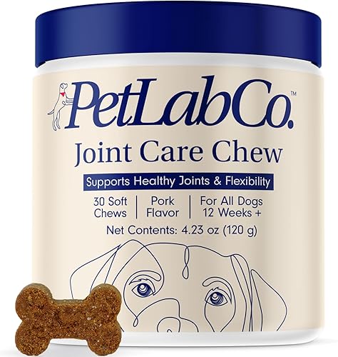 Petlab Co Masticables para el cuidado de las articulaciones altos niveles de glucosamina para perros mejillones de labios verdes omega 3 y cĂşrcuma Petlab Co Masticables para el cuidado de las articulaciones altos niveles de glucosamina para perros mejillones de labios verdes omega 3 y cĂşrcuma
