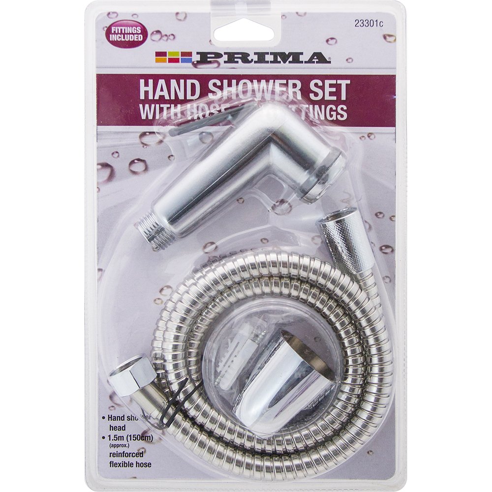Bargains-Galore Silver Toilet Muslim Shataff Chrome Bidet Hose Douche Hand Shower Spray Brass Kit New