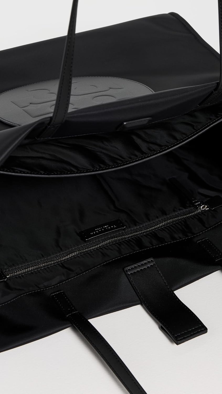 Tory Burch Women's Ella Tote, Black, One Size - Image 6