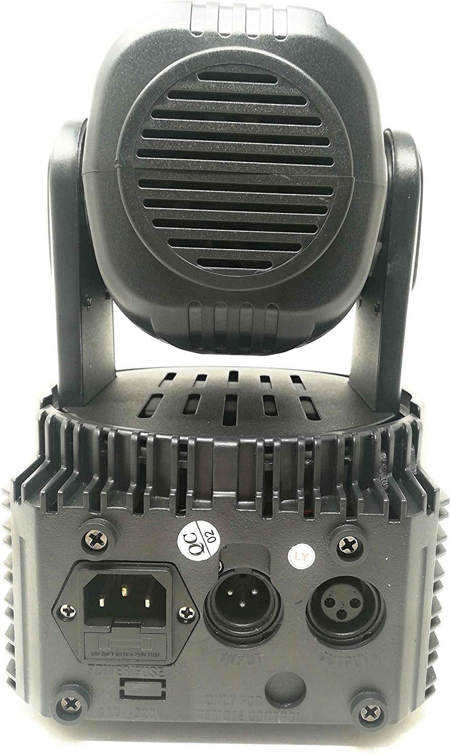 PROIETTORE LED RGB TESTA ROTANTE MOBILE EFFETTI DISCO 7 LED 10W Led wash DMX, TESTA GIREVOLE