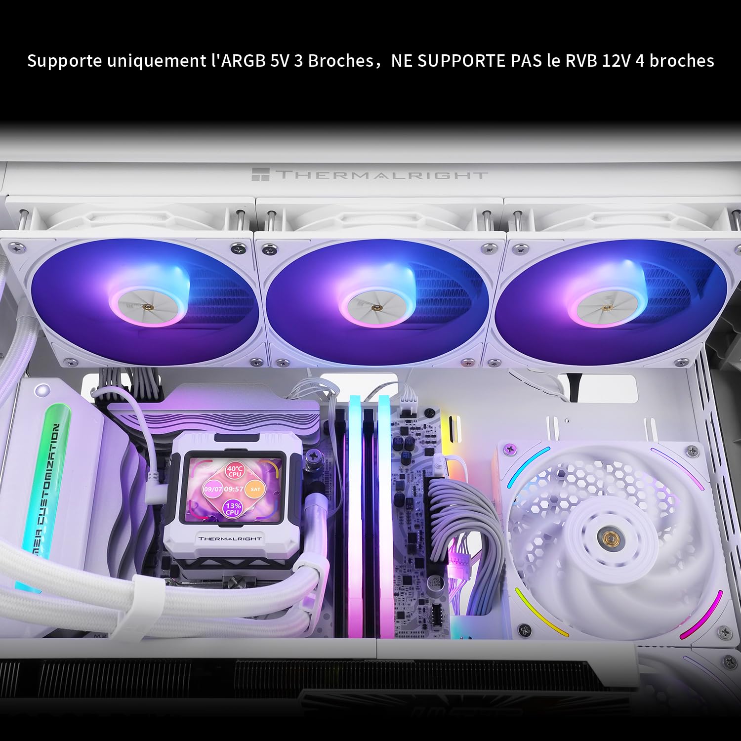 PC用ファン・クーラー Thermalright FROZEN WARFRAME 360 WHITE Frozen