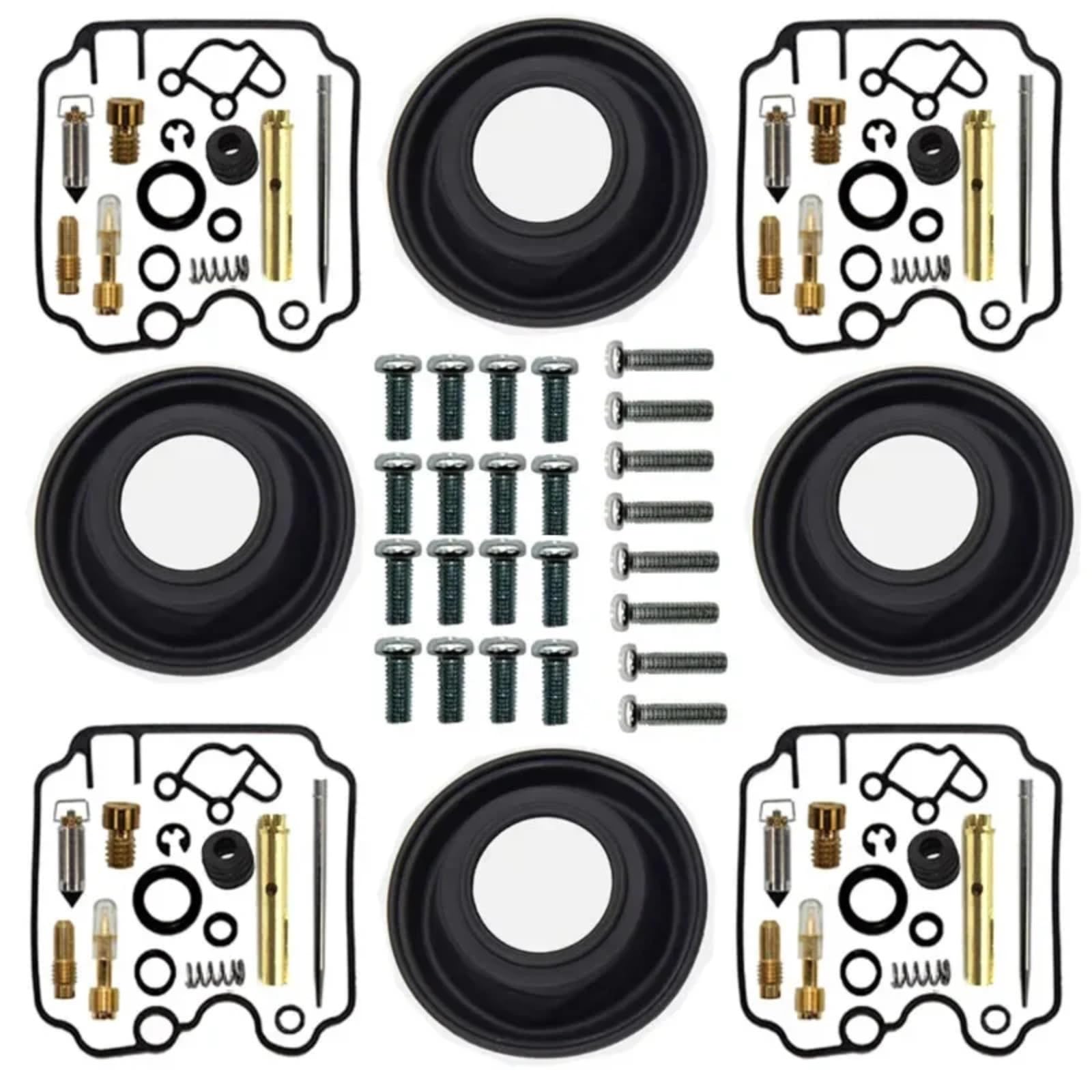 Kit Carburador Repuesto Kit Reconstrucción Carburador Compatible Con Yamaha Para FZR600R 1989-1999 Kit Reparación Carburador Juego Reconstrucción Carburador Diafragma Émbolo Válvula Aguja(B Style)