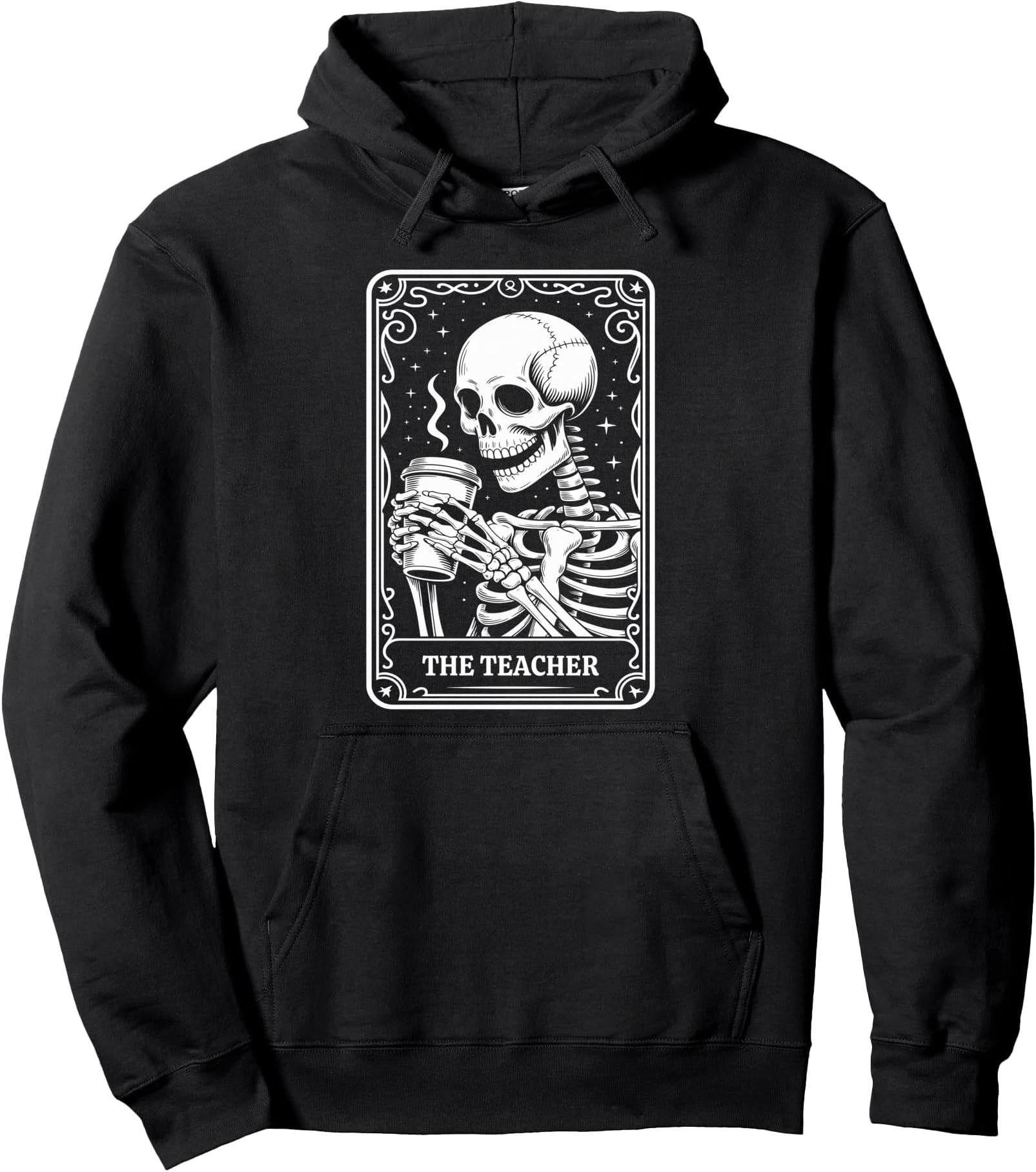 The Teacher Tarot Card Math Teacher English Funny Teacher Pullover Hoodie