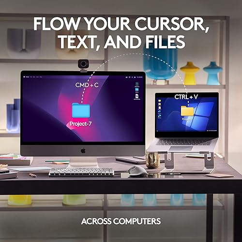 Miniatura 4 de Logitech Mini teclado mecánico MX + mouse inalámbrico MX Master 3S para Mac, teclas retroiluminadas de perfil bajo, interruptores táctiles más