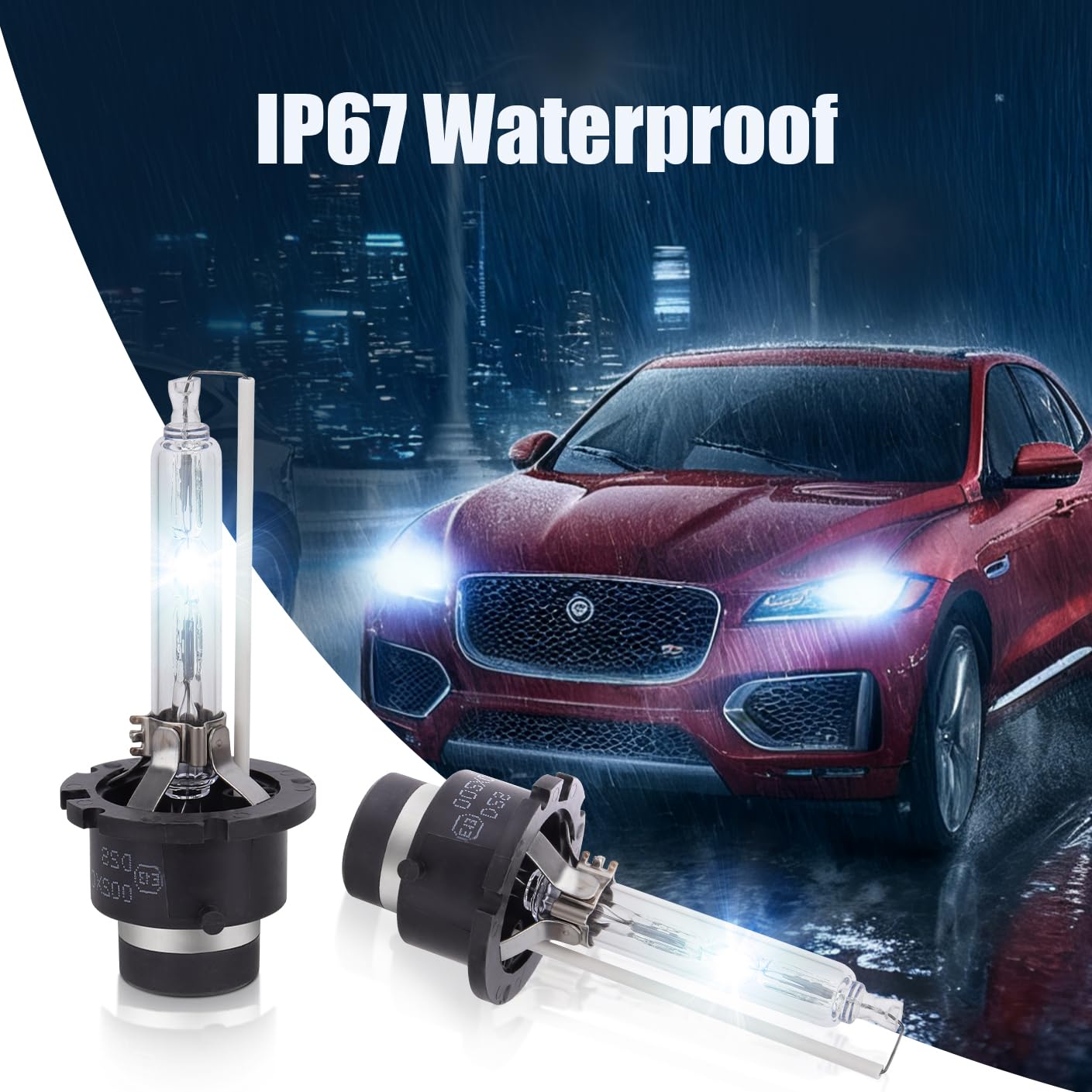 Safego Xenon HID Ampoule D2S 6000K Lampe à Décharge Phare Ampoule de Rechange HID Lampe Xénon Blanc Pour Voiture
