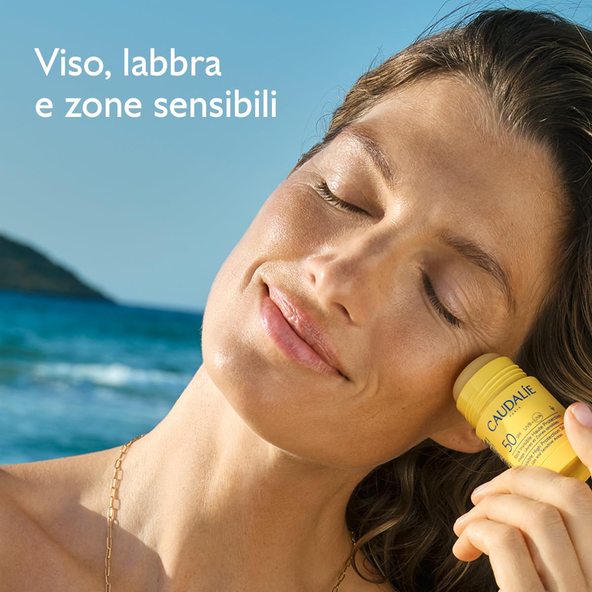 Caudalie Stick Invisibile ad Alta Protezione SPF50 – Olio di Vinaccioli, Filtri Solari Organici, Senza Profumo, Resistente all'Acqua, Adatto a Tutta la Famiglia, Vegano, PA++++