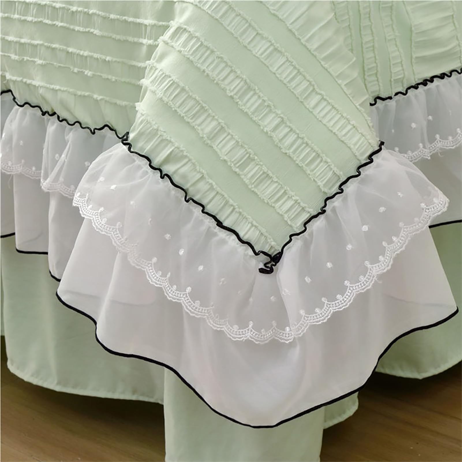 Spódnica do stołu kosmetycznego,pokrowiec na stół do masażu z otworami wentylacyjnymi, 4-częściowy zestaw pościeli do stołu do masażu spa,White,80x190cm(31x75inch)