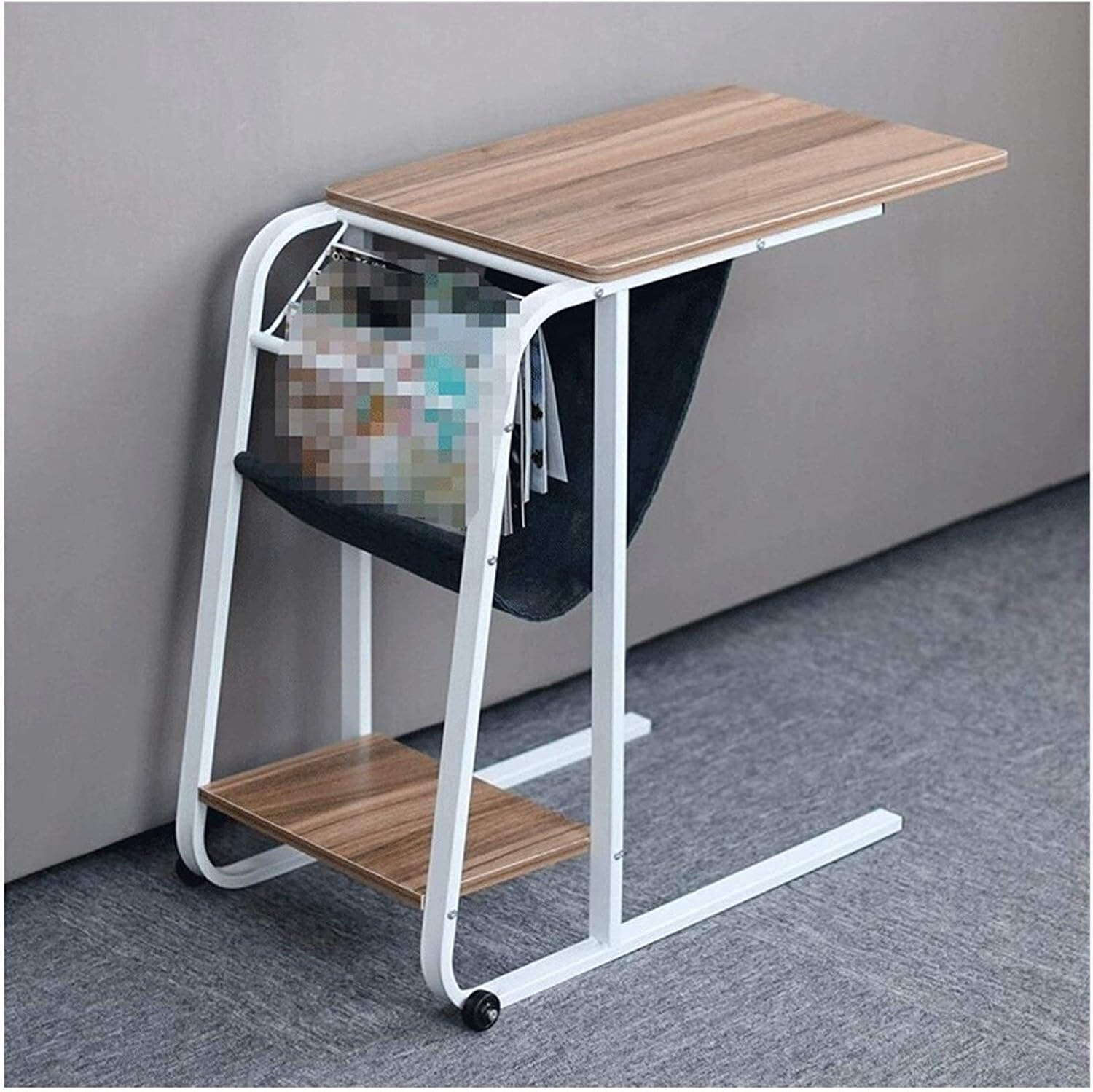 Sofa Side Table Rotating Mobile End Table, Laptop Desk