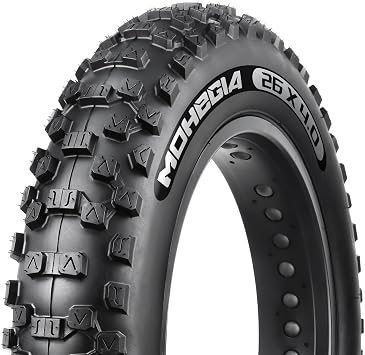 MOHEGIA Ebike Fat Tire 20x4.0/26x4.0 Inch E-Bike Mountain Bicycle Tire Replacement,High-Performance and All-Terrain Folding Electric MTB Tire with Offroad or Trail Riding