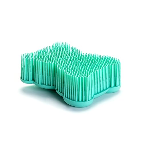 Miniatura 3 de Cepillo sensorial prémium para niños o autismo, exfoliante corporal de silicona suave, cepillos 2 en 1 para terapia ocupacional, esponja de