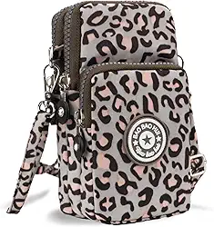 Pequena bolsa transversal para mulheres, mini bolsa de celular carteira com alça ajustável sobre o