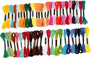 STOBAZA Set mit Farben Stickgarn Langlebiges Flechtbrett zum Armbänder Knüpfen und Basteln Leichtes Praktisches Webscheiben Freundschaftsbänder und Schnur Basteln