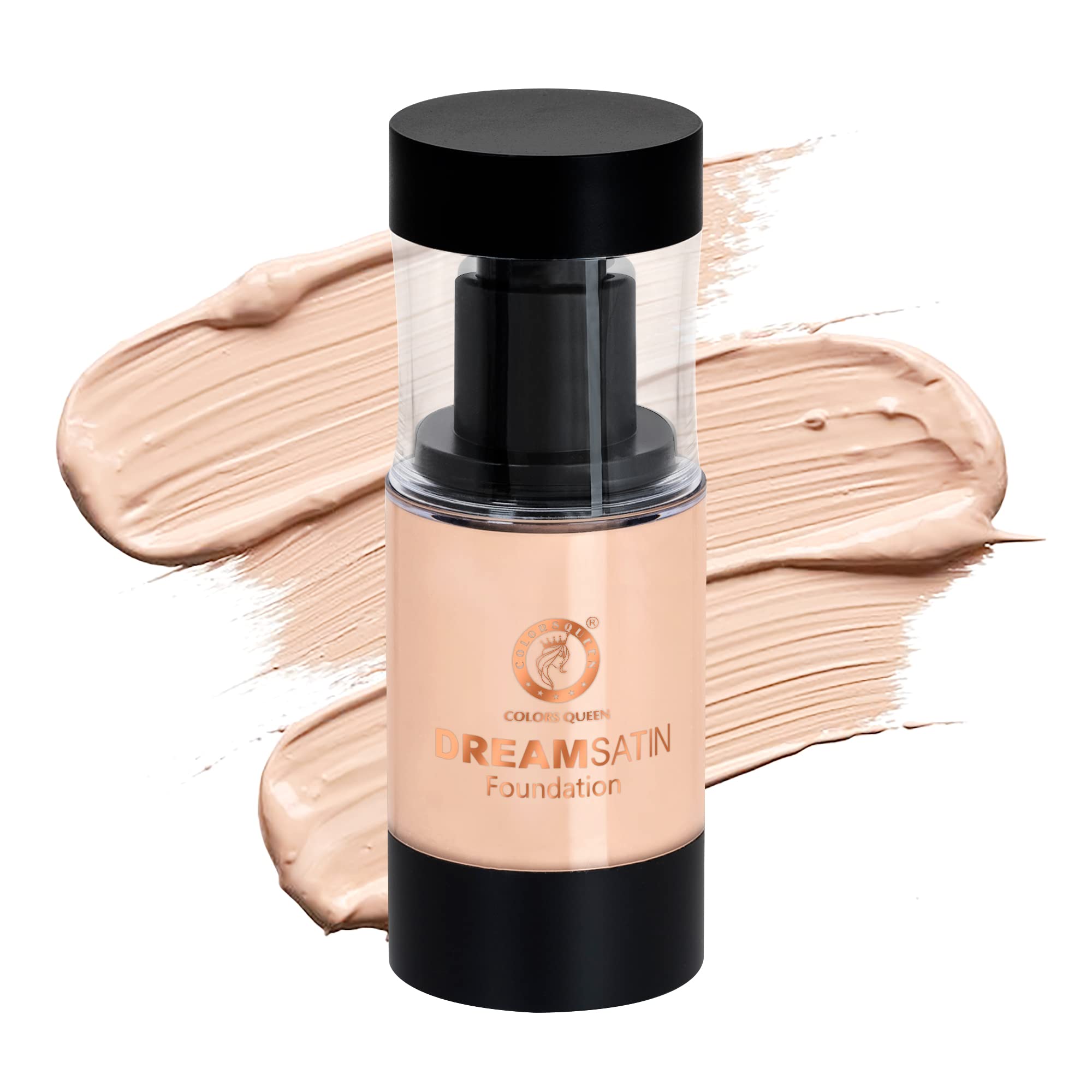 Colors Queen Dream Satin Oil Free Water Proof Foundation (02 - Ivory)