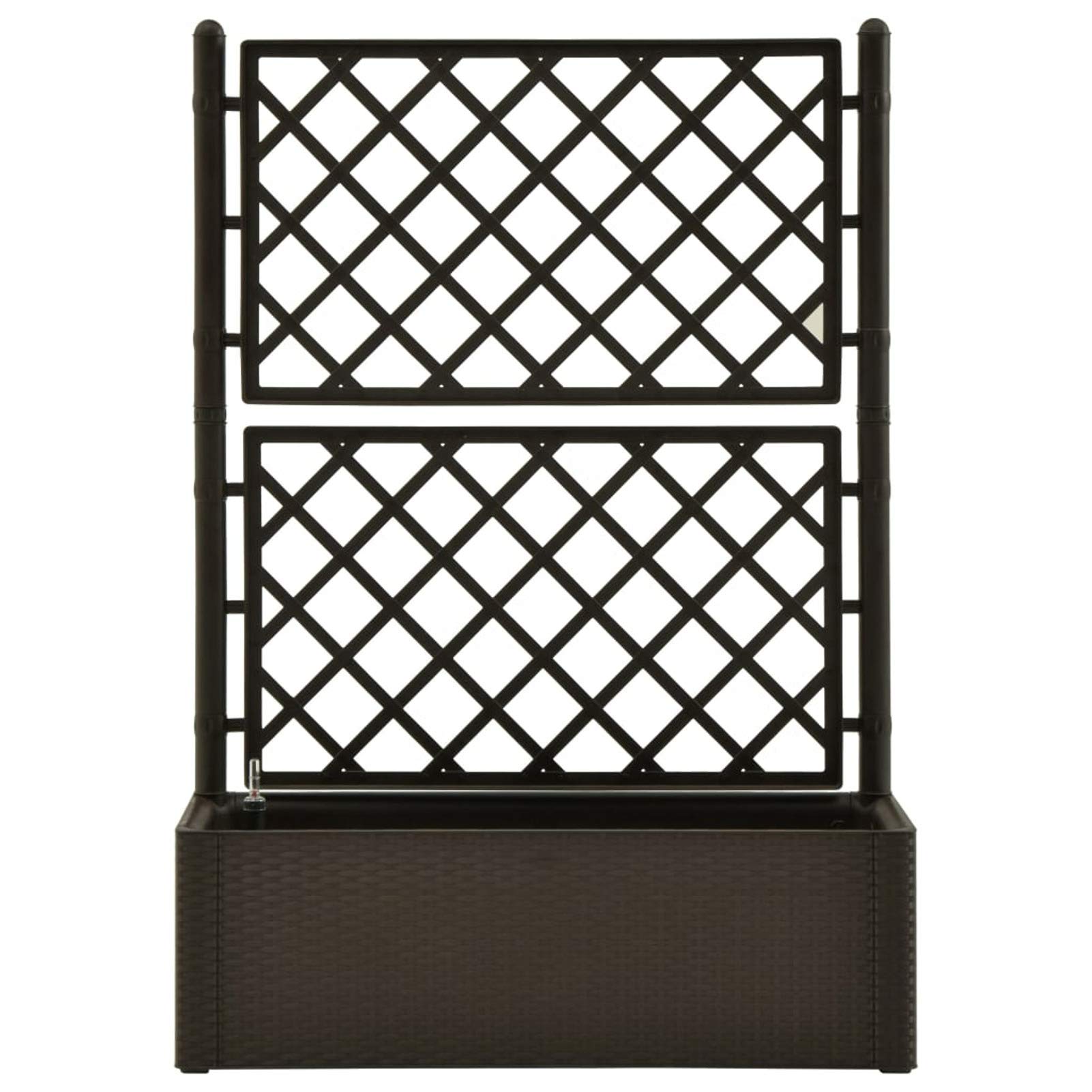 ShGaxin Arriate, Tavolo Da Coltivo, Orto Domestico, Coltivazione Di Piante Aromatiche, Arriate Da Giardino, con Traliccio e Sistema di Irrigazione Automatica Moca