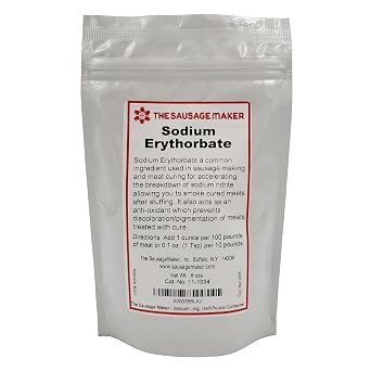 The Sausage Maker- Sodium Erythorbate for Sausage Making and Meat Curing, Half-Pound Container