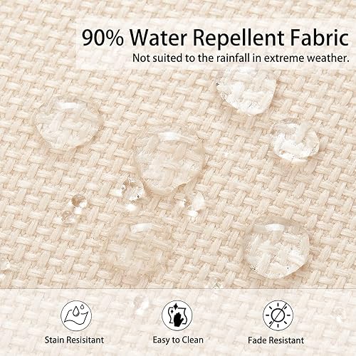 Miniatura 5 de MAGPIE FABRICS Cojín de banco de patio de 42 x 18 pulgadas, antideslizante, resistente al agua, para interiores y exteriores, cojín de asiento