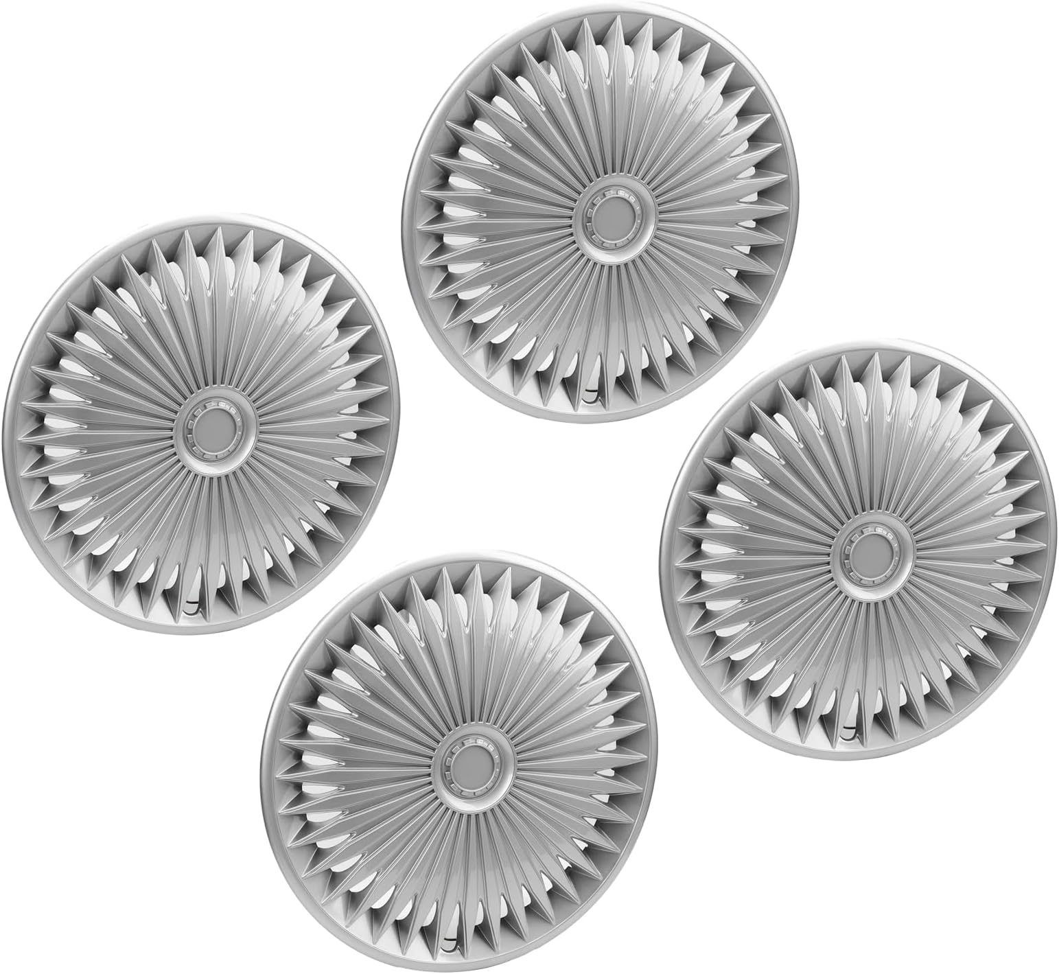 Wheel Rim Covers, 17 Inch ABS Hubcap Replacement for Popular Vehicles, with Snap In Design, Universal Fit on 17 Inches Steel Wheels