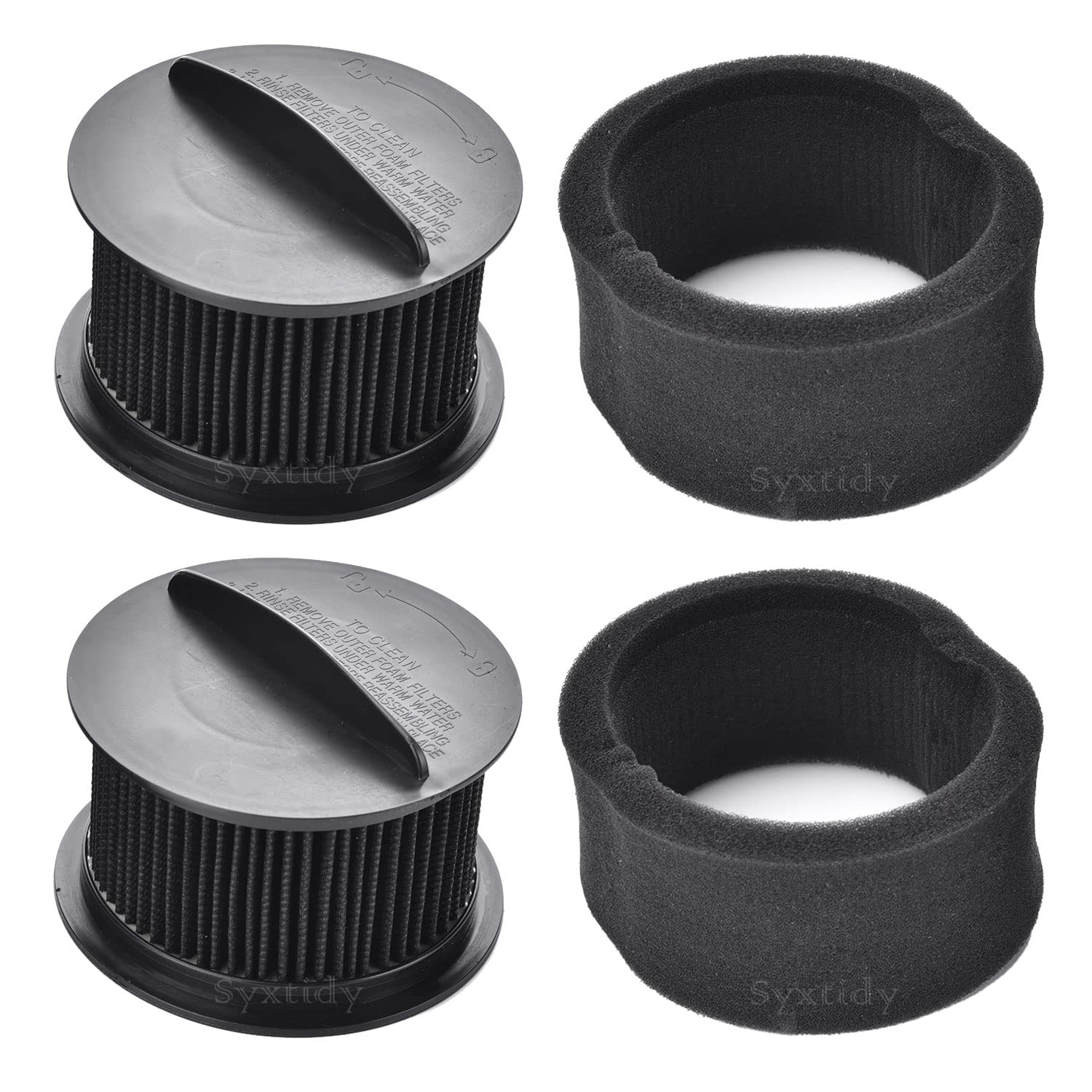 2 Pack Replacement Filters for Bissell Power Force Helix Turbo Inner and Outer Filter Set ,Replace Part # 203-7913 , 32R9 , 73K1,Not Fits Style 9