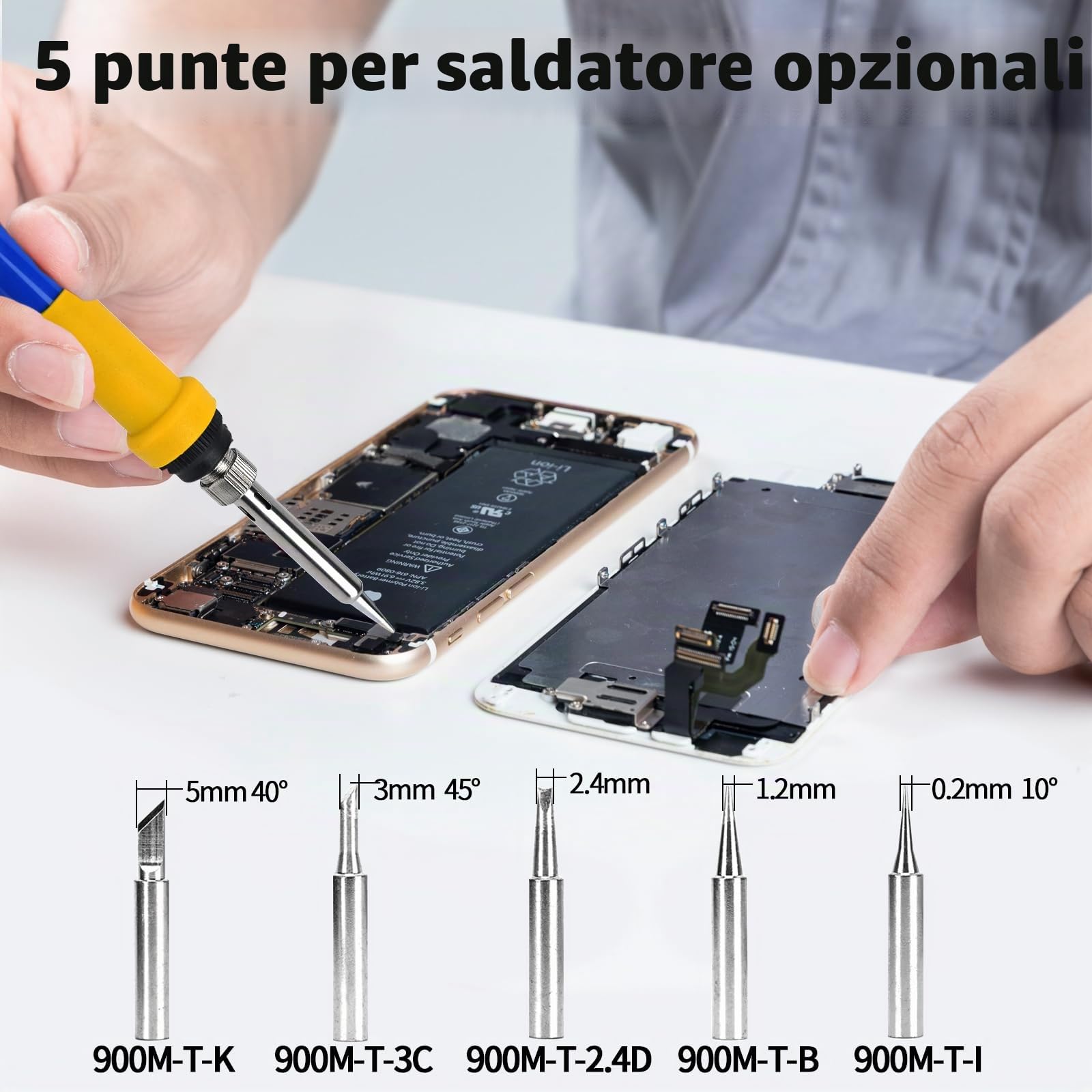 Stazione di saldatura 936D, stazione di saldatura digitale da 60 W, saldatura domestica, temperatura regolabile, penna per saldatura di grado industriale, strumento di manutenzione, con lente