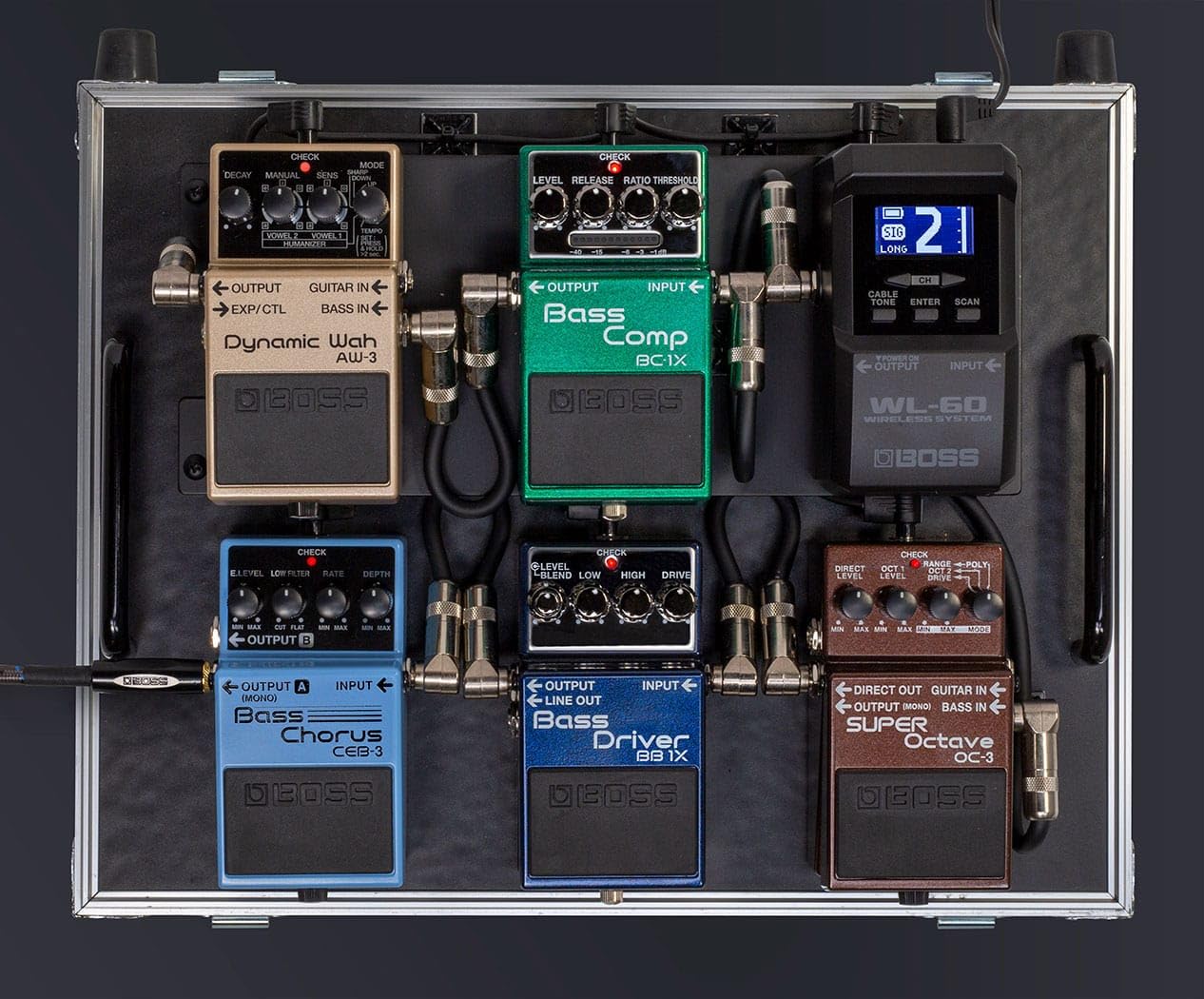BOSS WL-60 Cavo virtuale wireless per i professionisti del palco | Tecnologia wireless in formato pedale per le pedaliere | Simulazione interna del suono del cavo