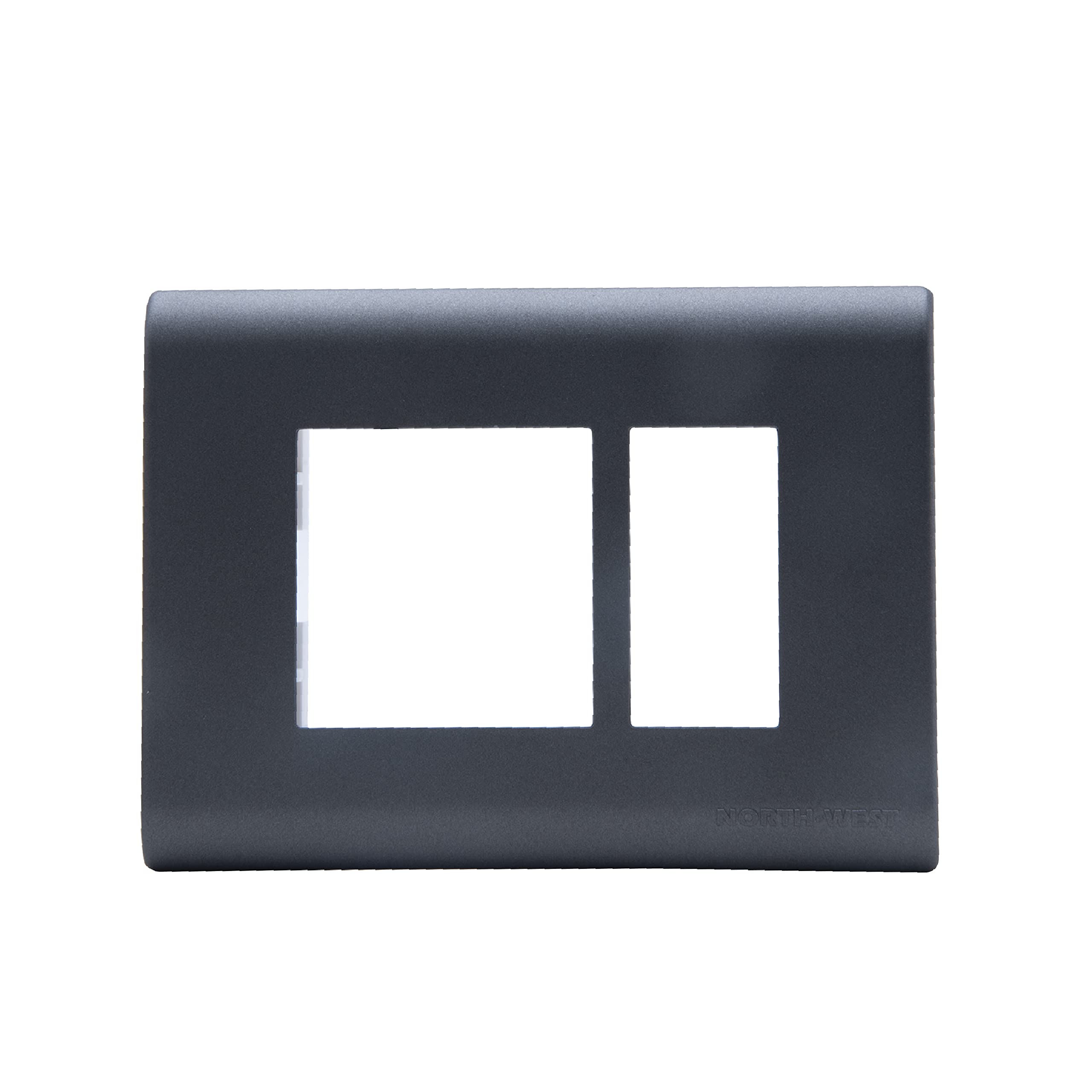 Wipro Northwest Nowa 3 Module cover plate, Sliver Grey (pack of 1)-image-32