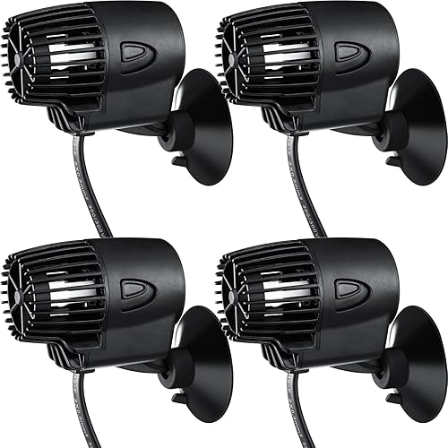 Miniatura 8 de Zhengmy 2 unidades de bomba de circulación de acuario de 800 Gph con base de succión magnética, fabricante de ondas giratorias de 360 grados,