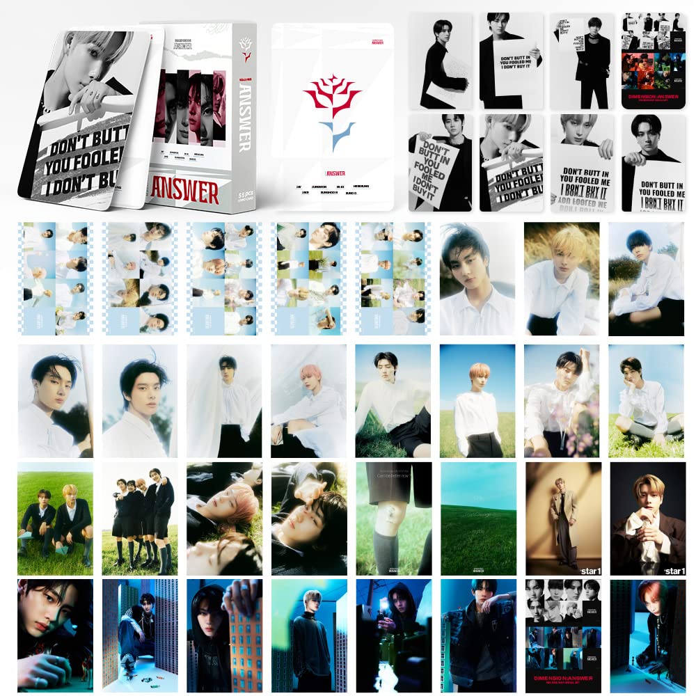 Buy Kpop ENHYPEN Photo Cards 55Pcs ENHYPEN Lomo Cards ENHYPEN DIMENSION