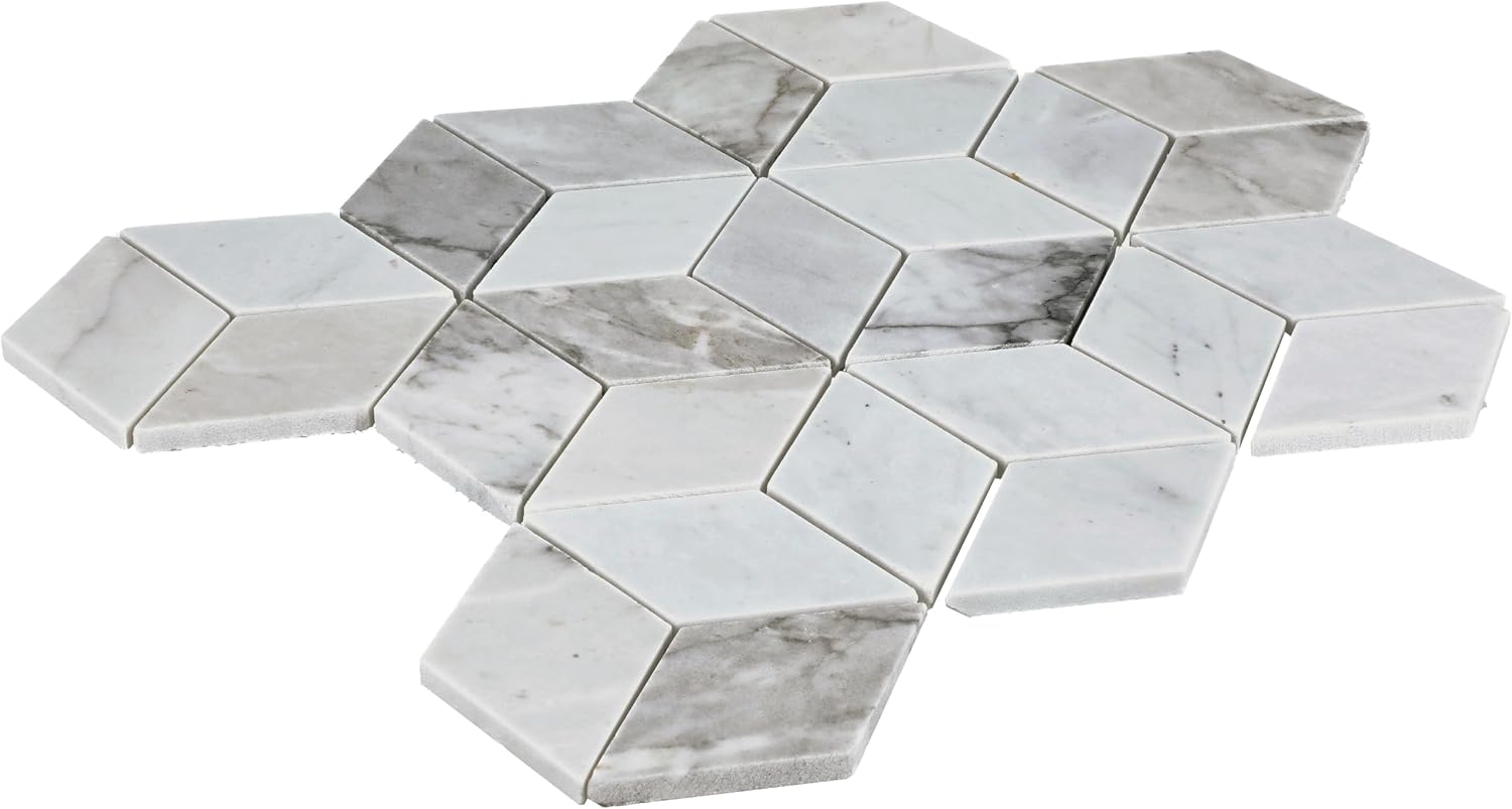 Daltile Sublimity Natural Stone Cubist Honed Mosaic (10 PC Per Carton) (8.00 SQFT Per Carton)