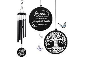 Memorial Wind Chimes for Lost Loved One, 1 Year Death Anniversary Gifts