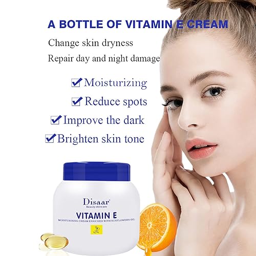 Miniatura 3 de DISAAR Beauty Vitamina E Crema Reparadora Hidratante Aceite de Girasoles Suave Suavizar Hidrata 8.5 fl oz8.45fl.oz