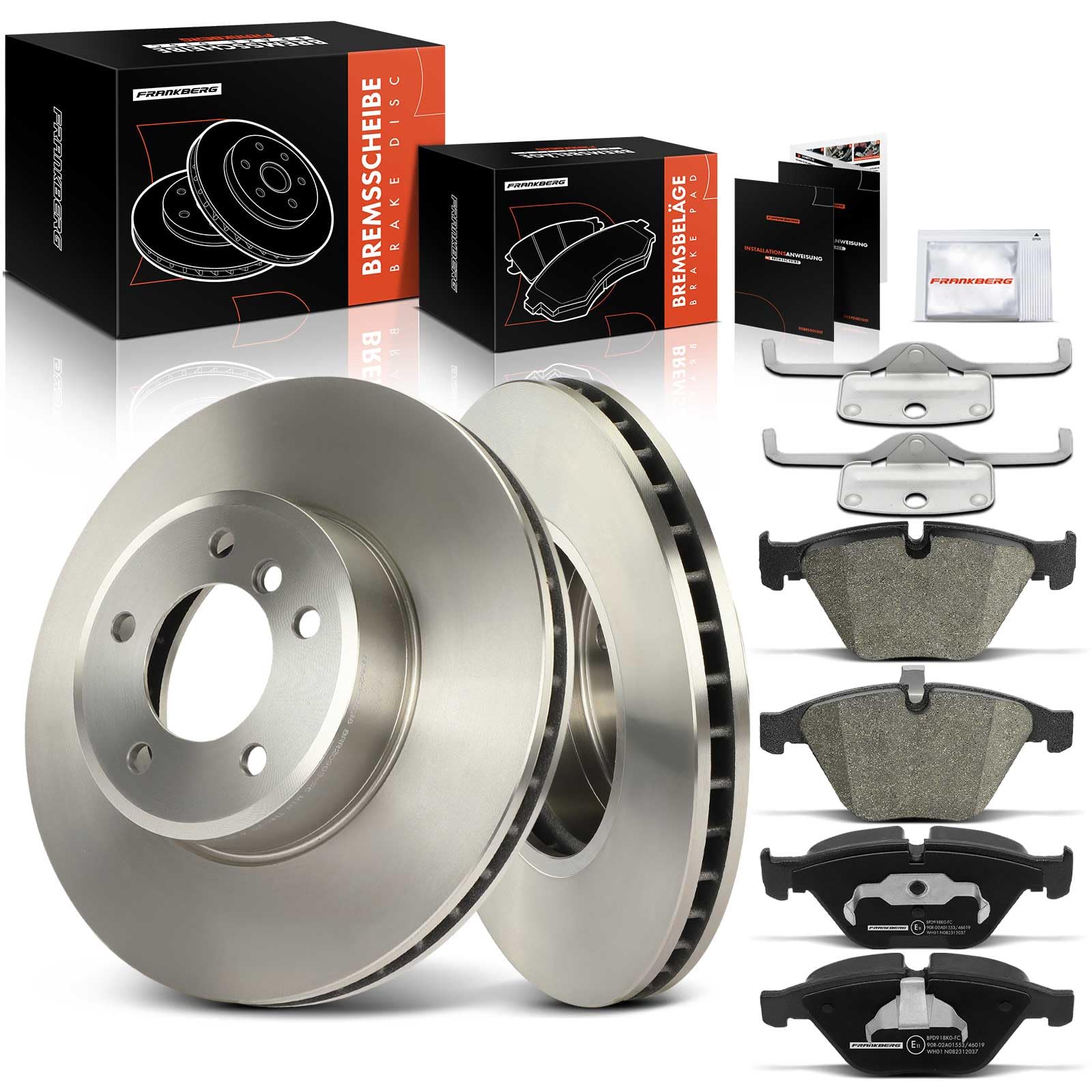 Frankberg Bremsscheiben Set Vorderachse - Für BMW 5er E60 6er E63