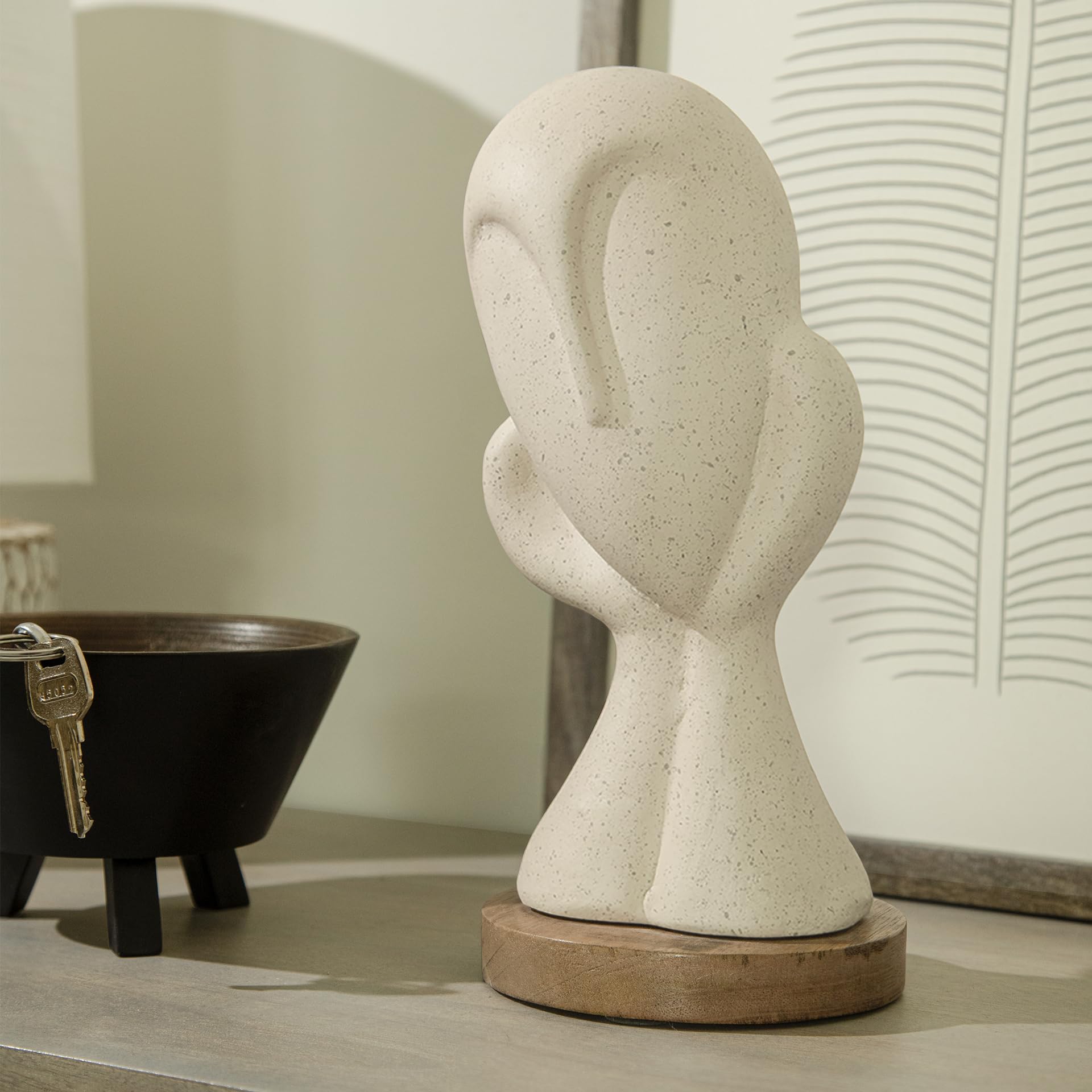 Ellementry Spellbound Face Ecomix Sculpture 27 cm Tall, Home Décor Showpiece Figurine for Living Room & Office, Modern Asthetic Tabletop Decorative Accent, Unique Gift Item for Shelf Decoration