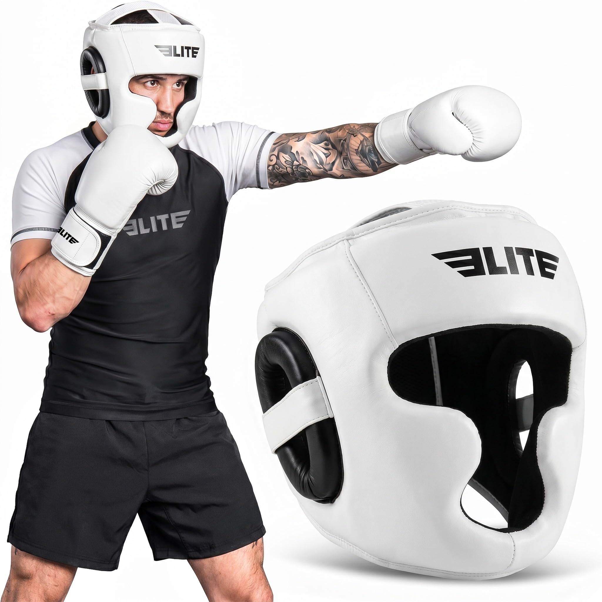 Amazon | Elite Sports ボクシングヘッドギア メンズ ボクシングヘッド