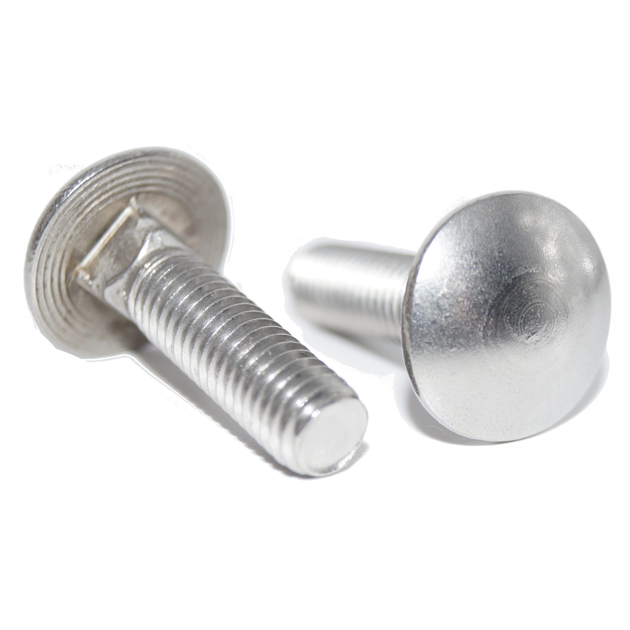 Lot de 50 vis à tête bombée M5 x 20 avec collet carré DIN 603 A2 en acier inoxydable